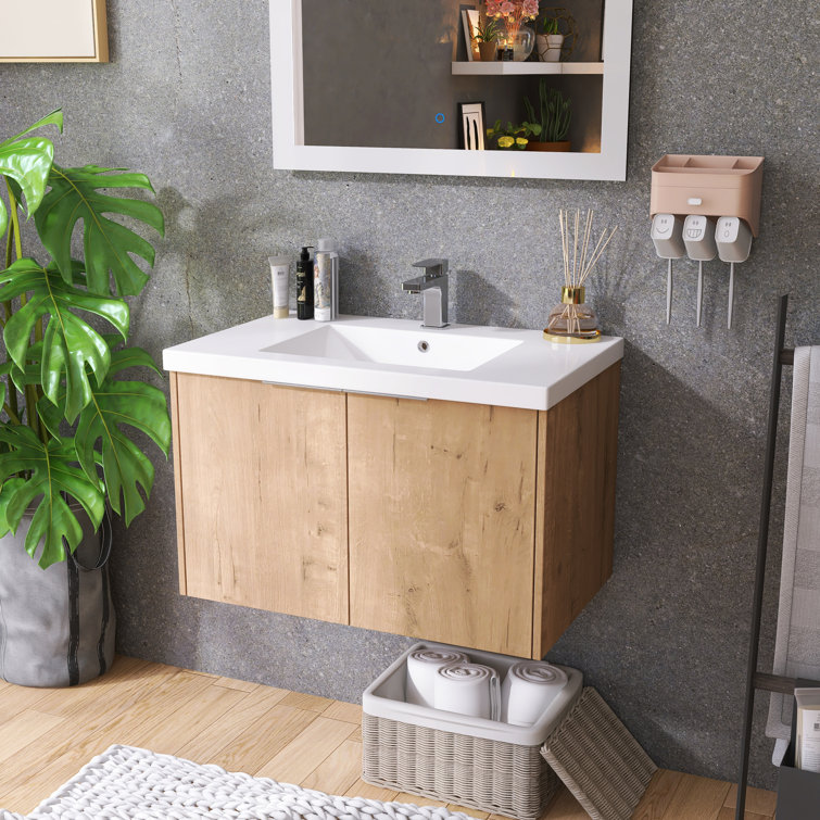 Latitude Run® 30" WallMounted Single Bathroom Vanity Set Wayfair Canada